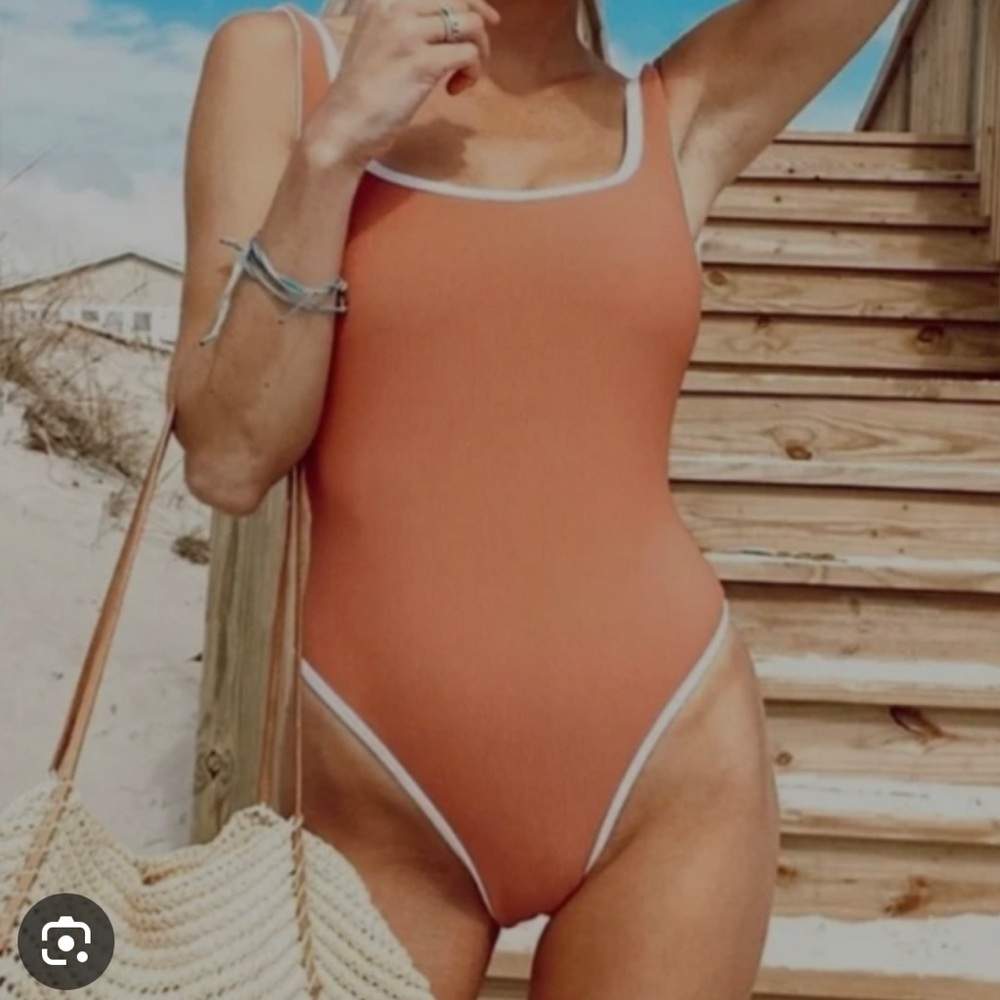 LainSnow Coral One Piece Swimsuit